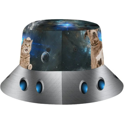Space UFO Alien Bucket Hat – Unisex NiZED rave techno