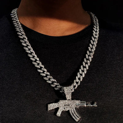 Hiphop Ak47 Halskette - Produktbild 4 - NiZED