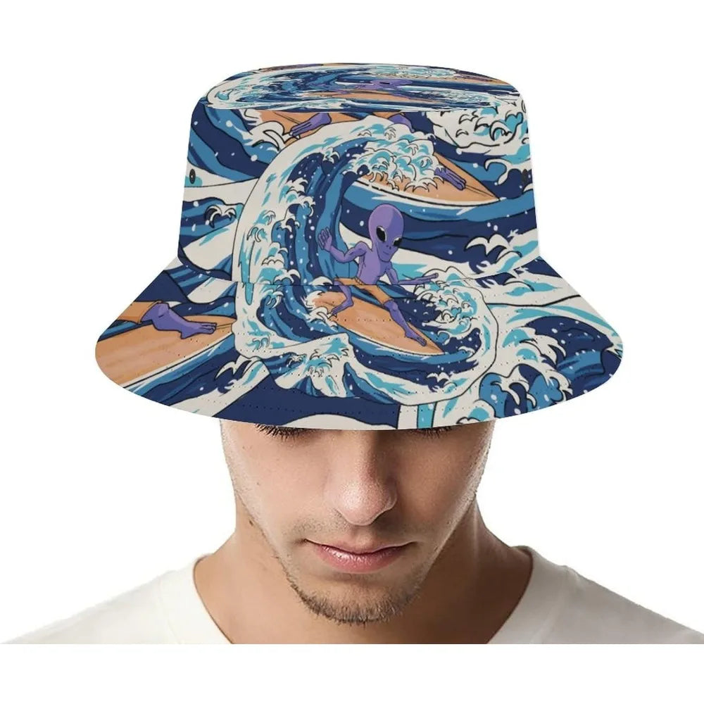 Space UFO Alien Bucket Hat – Unisex