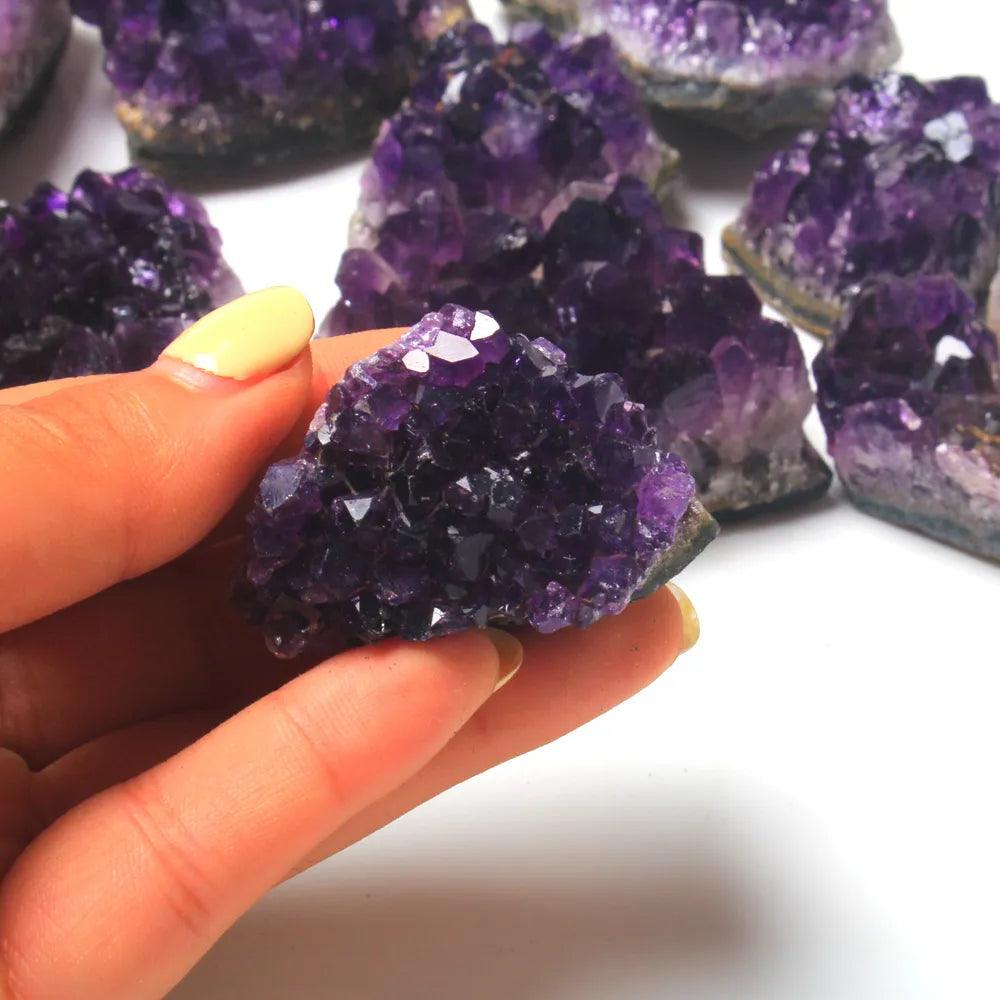 Natürliche Amethyst-Kristall-Druzy-Geode - Energieheilung und Dekoration