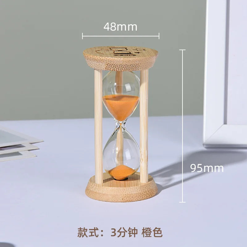 Cosmic Bamboo Glow – Fluorescent Hourglass Timer