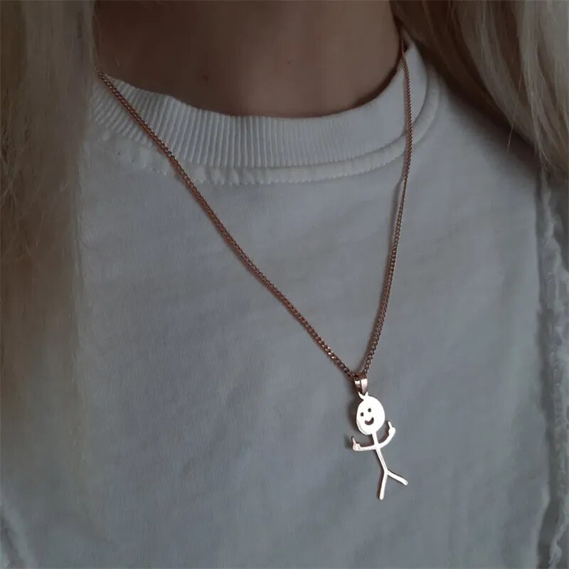 Fuck You Anhänger Halskette im Hip-Hop-Stil - Lustiges Design