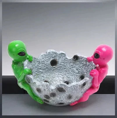 Alien-Aschenbecher – Retro Resin Deko