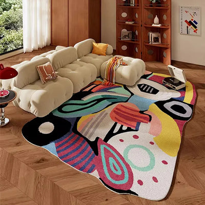 Memphis Style Teppich Schwarzlichtposter - Produktbild 4 - NiZED