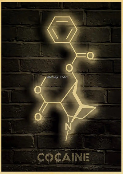 Neon Molecules Neon Poster - Produktbild 6 - NiZED