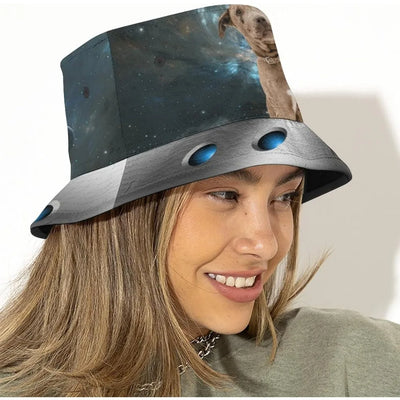 Space UFO Alien Bucket Hat – Unisex NiZED rave techno