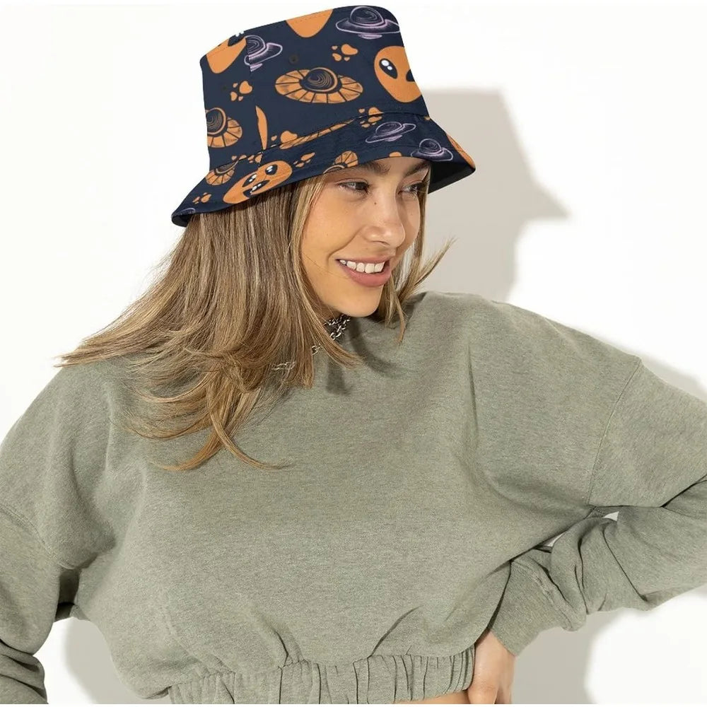 Space UFO Alien Bucket Hat – Unisex