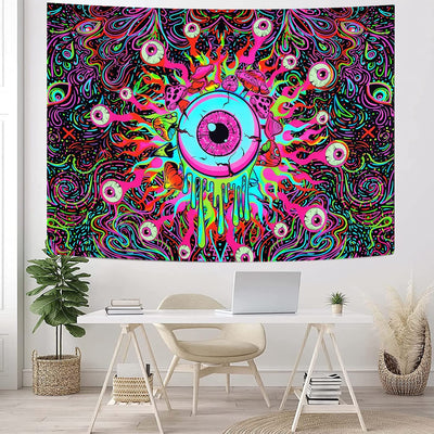Mushroom Trippy Schwarzlichtposter - Produktbild 3 - NiZED