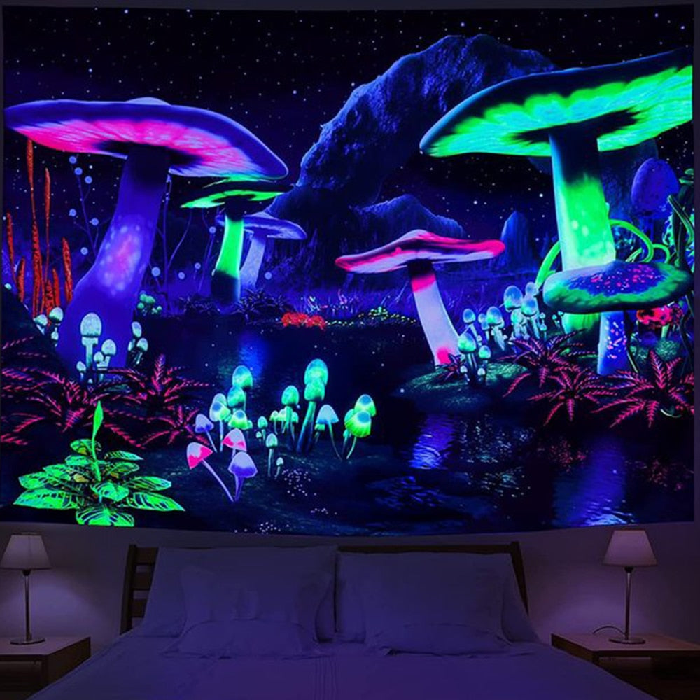 Psychedelic Light Flourescent Schwarzlichtposter