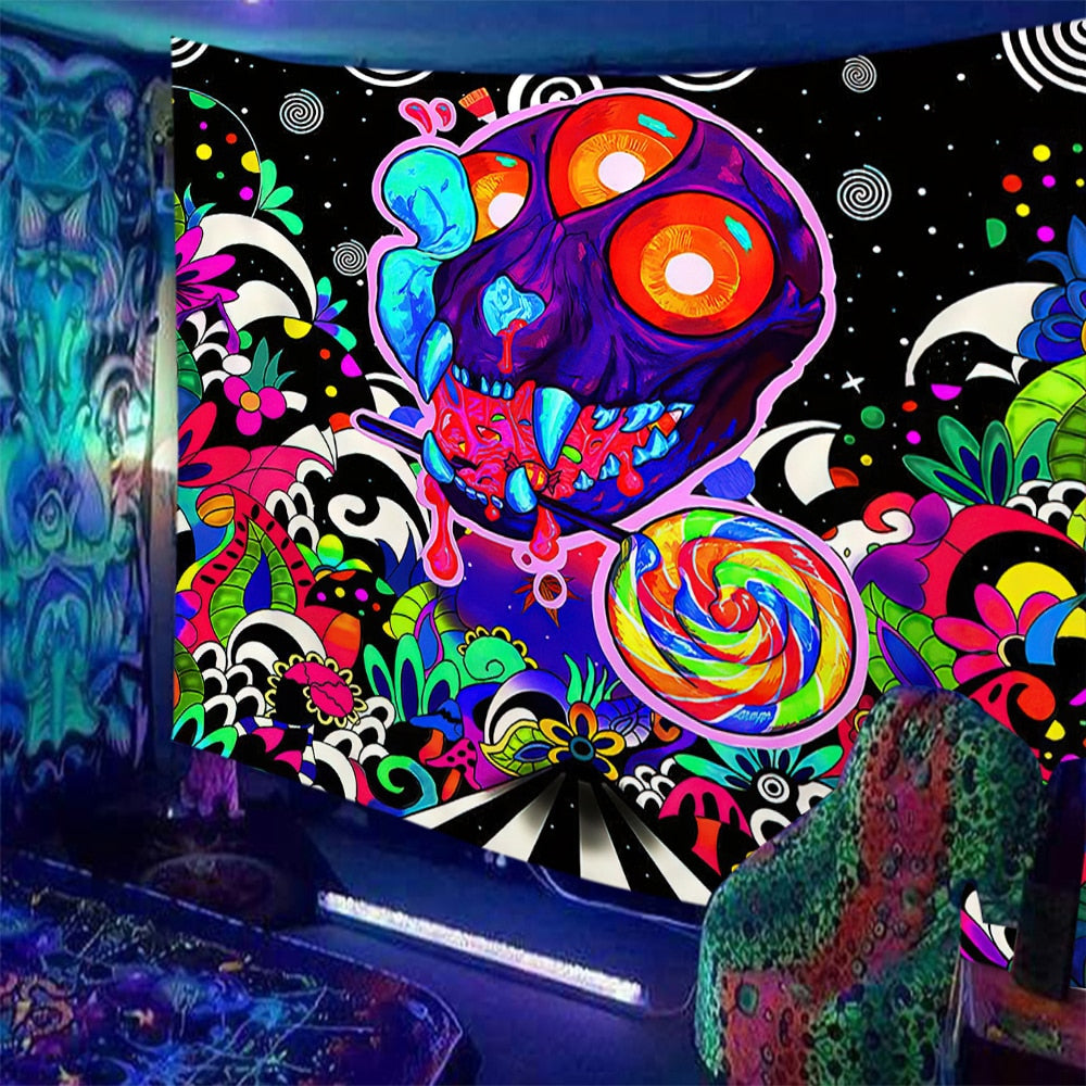 Trippy Kisses Schwarzlichtposter