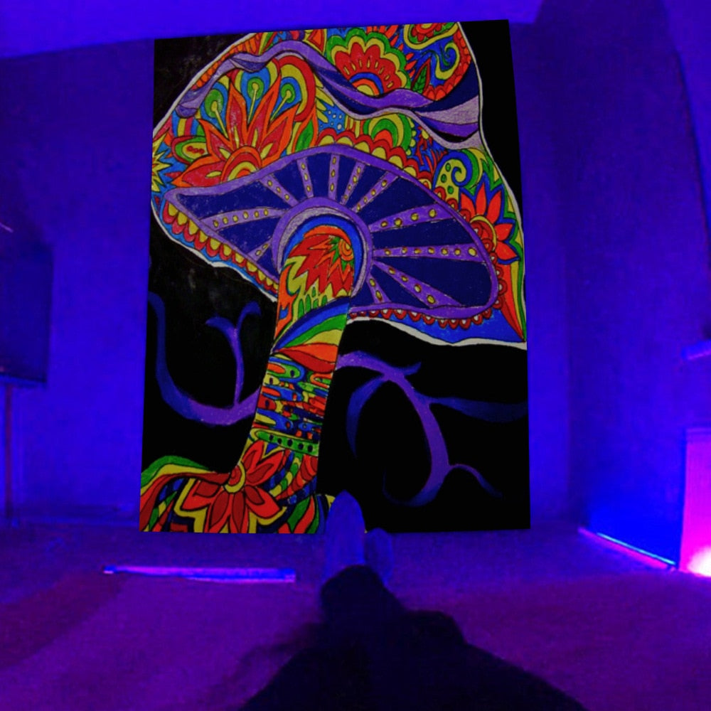 Fluorescent Tapestry UV Schwarzlichposter
