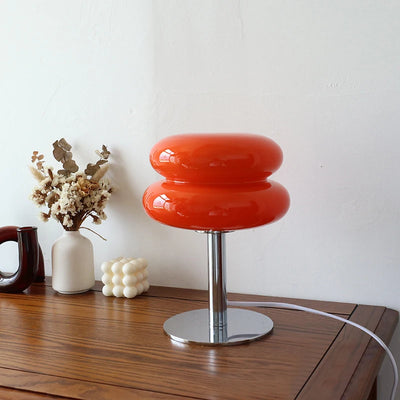 Lava Pop – Glas-Tischlampe mit 3 Lichtfarben