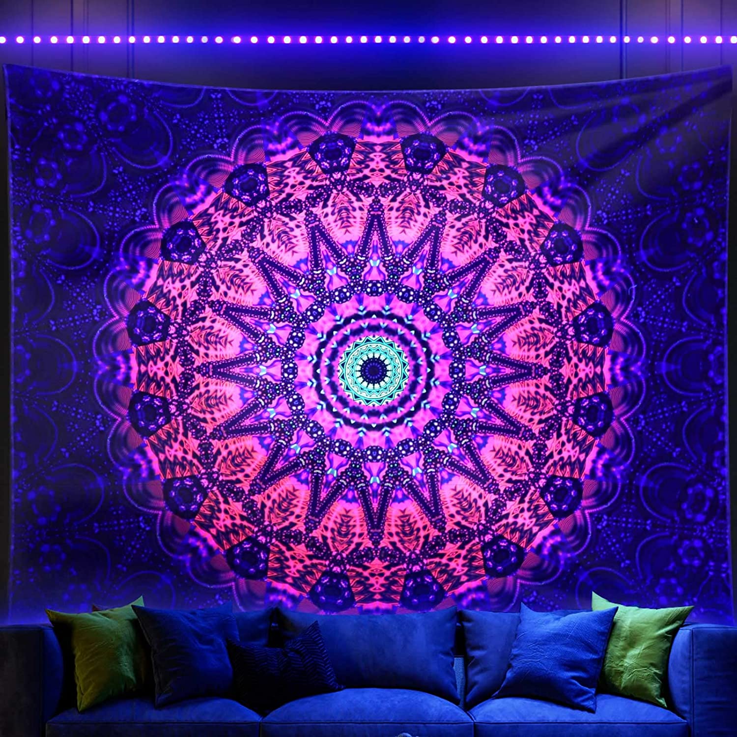 Bohemian Room Schwarzlichtposter