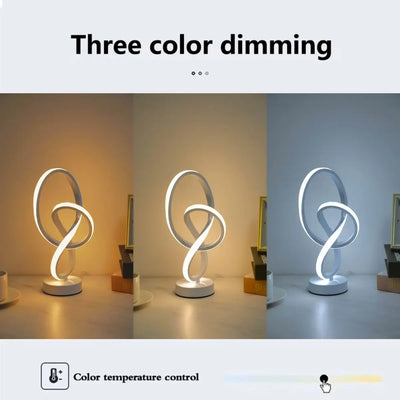 INFINITY RING – SPIRAL-LED-TISCHLAMPE