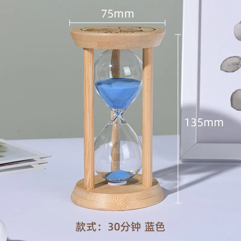 Cosmic Bamboo Glow – Fluorescent Hourglass Timer