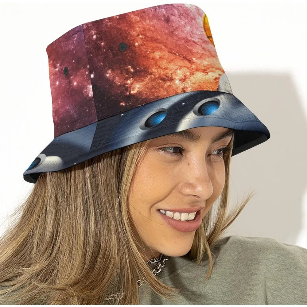 Space UFO Alien Bucket Hat – Unisex