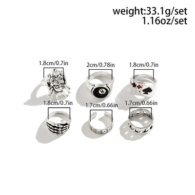 Hiphop Vintage Ringset - Produktbild 5 - NiZED