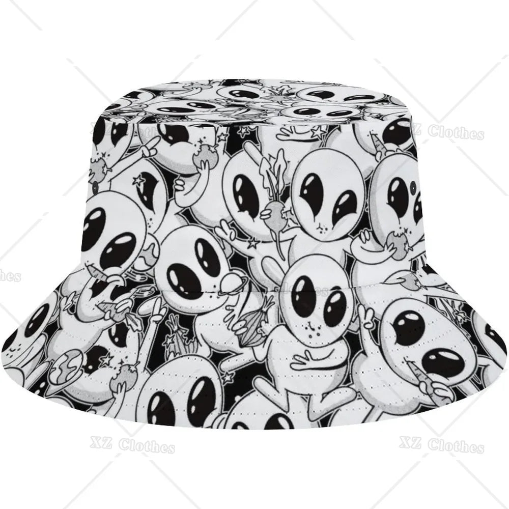 Space UFO Alien Bucket Hat – Unisex