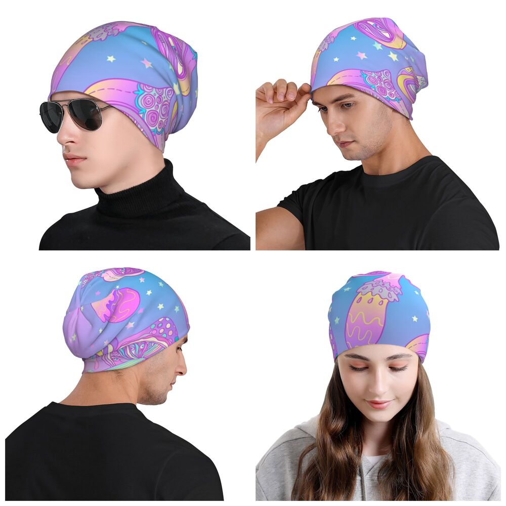 Psychedelic Skull Beanie – Trippy Wintermütze