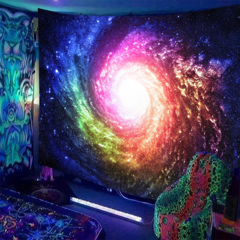 Black Light Indian Meditation Schwarzlichtposter