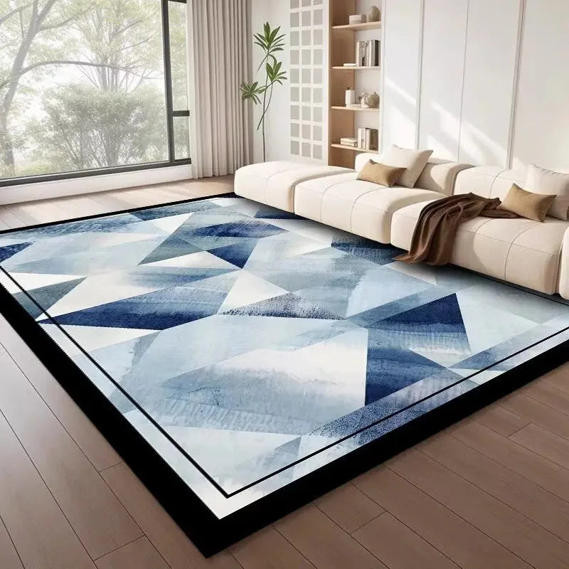 Moderner Geometrischer Teppich – Farbige Abstrakte Muster