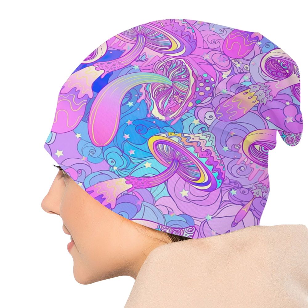 Psychedelic Skull Beanie – Trippy Wintermütze