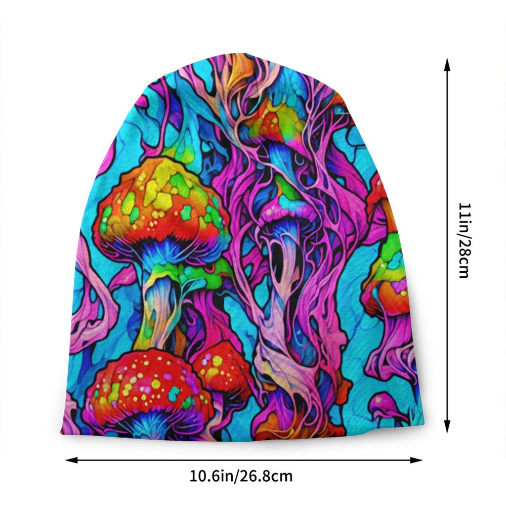Psychedelic Skull Beanie – Trippy Wintermütze