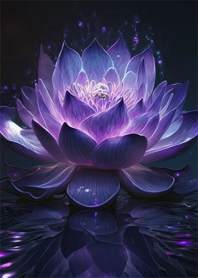 Lotus Gold Schwarzlichtposter - Produktbild 11 - NiZED
