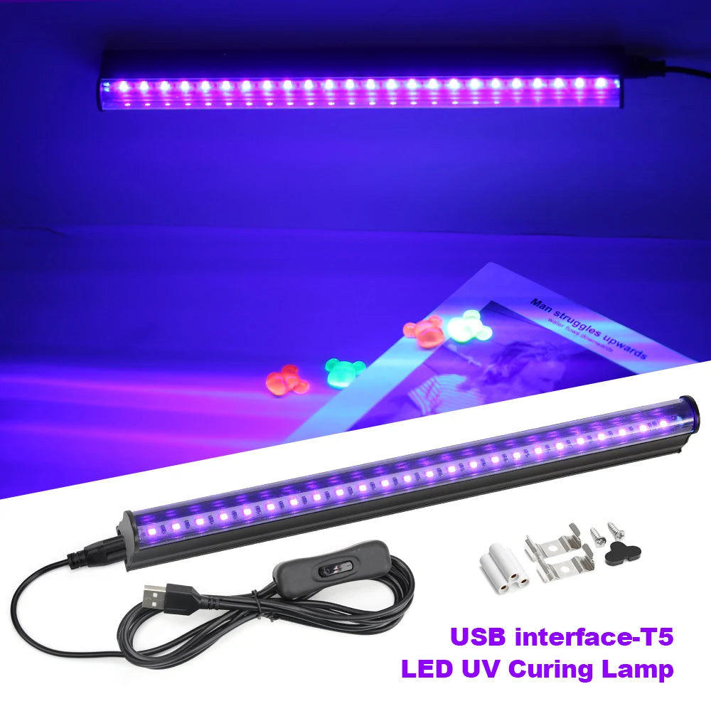 UV T5 BLACKLIGHT BAR 395–405 NM – USB-SCHWARZLICHT