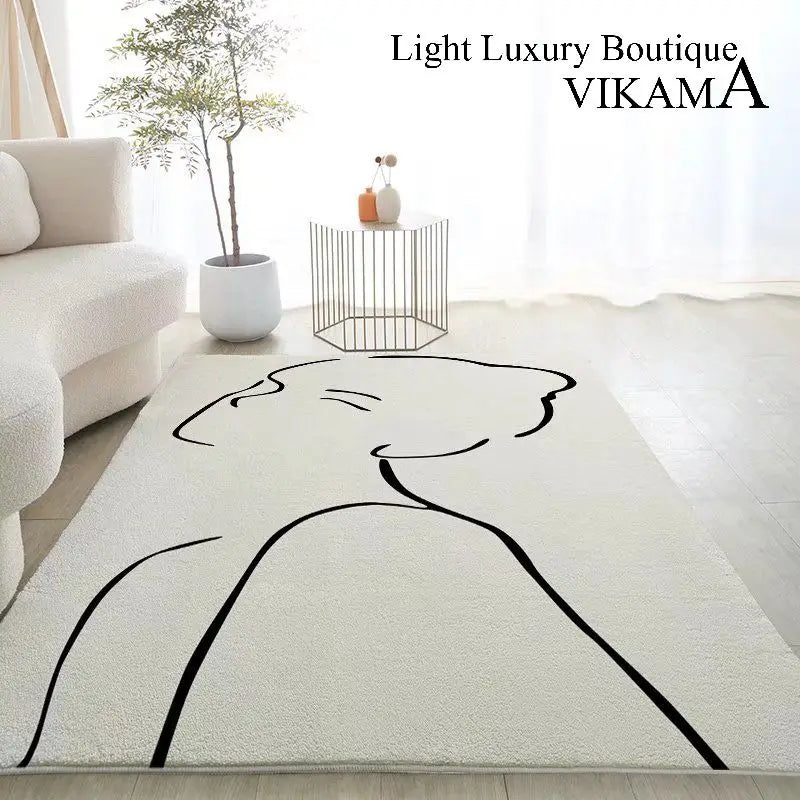 Nordic Geometrischer Teppich – Minimalistisch & Modern