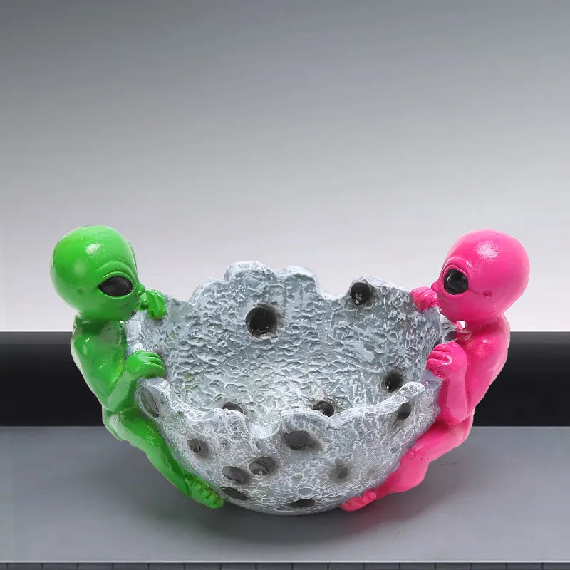 Alien-Aschenbecher – Retro Resin Deko
