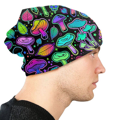 Psychedelic Skull Beanie – Trippy Wintermütze NiZED rave techno