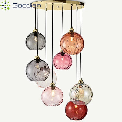 BUBBLE STONE – NORDIC LED-PENDELLEUCHTE AUS GLAS