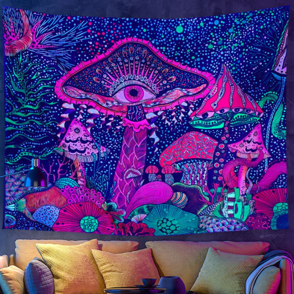 Psychedelic Light Flourescent Schwarzlichtposter