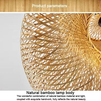 WOVEN DROP – HANDGEFLOCHTENE BAMBUS-PENDELLEUCHTE
