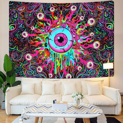 Mushroom Trippy Schwarzlichtposter - Produktbild 2 - NiZED