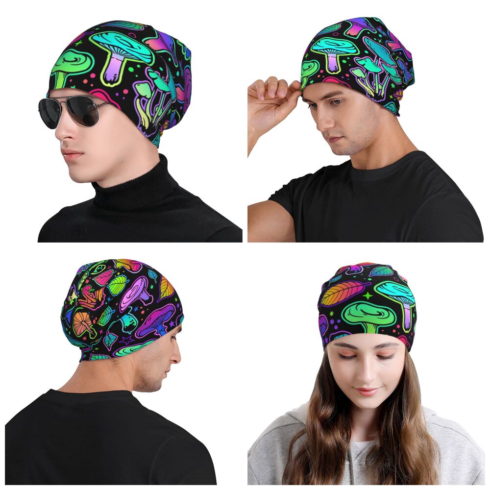 Psychedelic Skull Beanie – Trippy Wintermütze