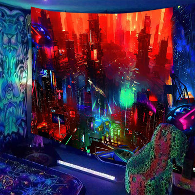Cyberpunk Futuristic Schwarzlichtposter - Produktbild 3 - NiZED
