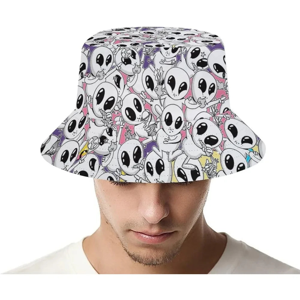 Space UFO Alien Bucket Hat – Unisex