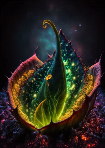 Lotus Gold Schwarzlichtposter - Produktbild 13 - NiZED