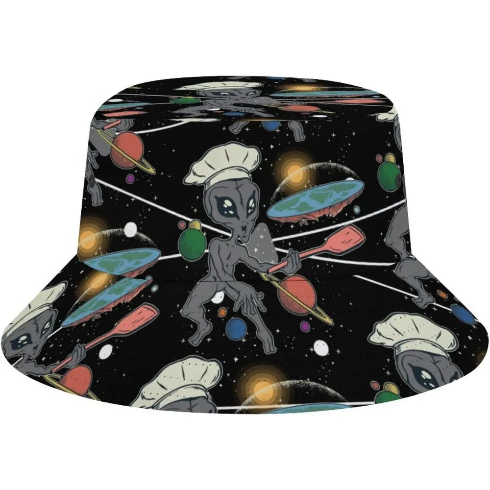 Space UFO Alien Bucket Hat – Unisex