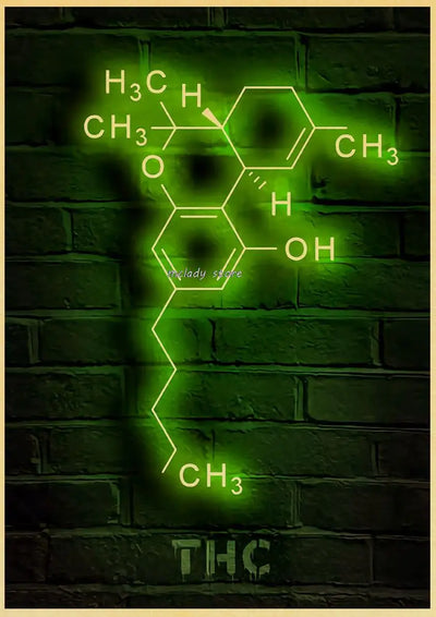 Neon Molecules Neon Poster - Produktbild 17 - NiZED