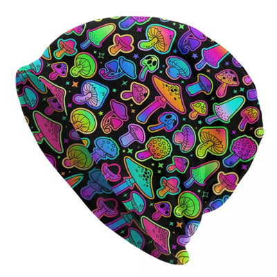 Psychedelic Skull Beanie – Trippy Wintermütze NiZED rave techno