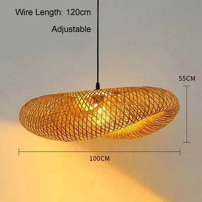 WOVEN DROP – HANDGEFLOCHTENE BAMBUS-PENDELLEUCHTE
