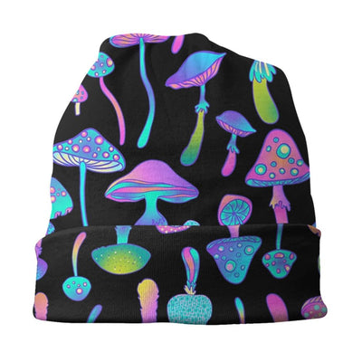 Psychedelic Skull Beanie – Trippy Wintermütze NiZED rave techno