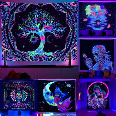 Mand Schwarzlichtposter von NiZED als Schwarzlicht Poster und Blacklight Wanddeko