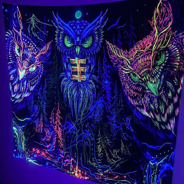 Psychedelic Mushroom Schwarzlichtposter