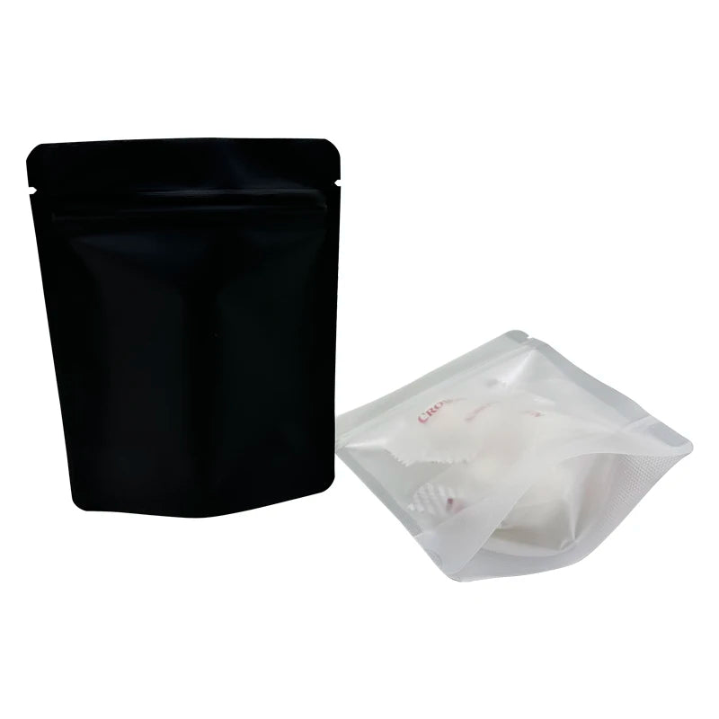 20–100 pieces Black Odorless Zipper Bags with Viewing Window