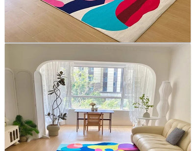 Bunter Abstrakter Kunst Teppich Schwarzlichtposter - Produktbild 14 - NiZED