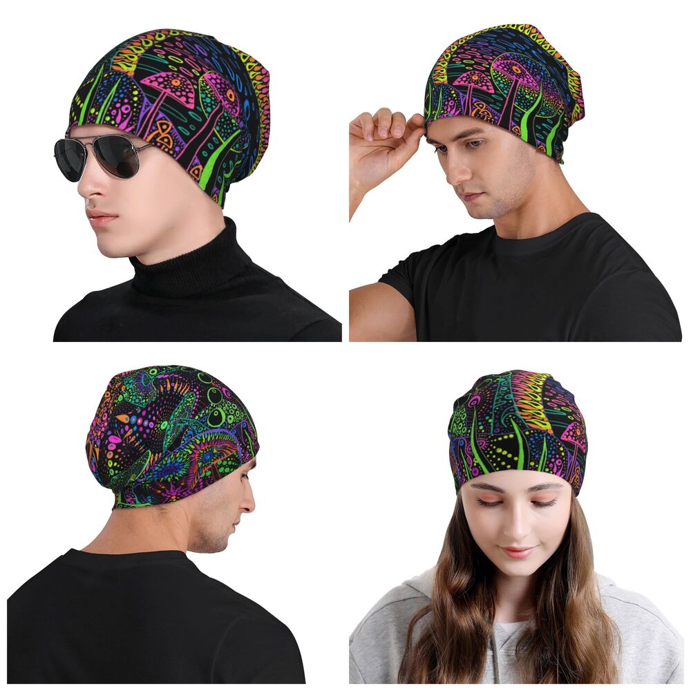 Psychedelic Skull Beanie – Trippy Wintermütze